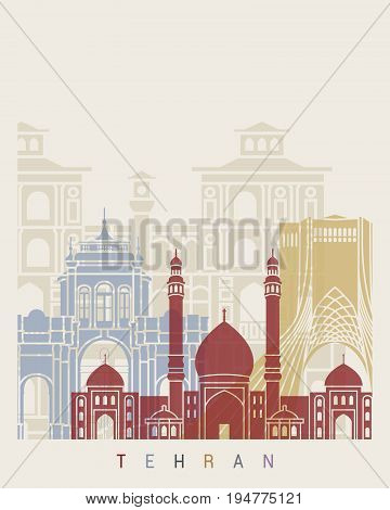 Tehran Skyline Poster