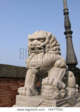 중국 돌 사자