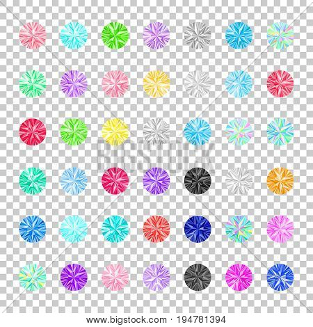 Rhinestones set. Gems vector collection. Jewelry. Fashion design. Simple diamonds isolated. Rhinestones for iron transfer. Fabric embroidery.