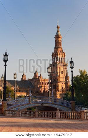 Plaza de Espana, Sevilla, Spanien