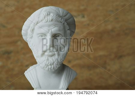 Statue of Pythagorasancient greek mathematician and geometer.