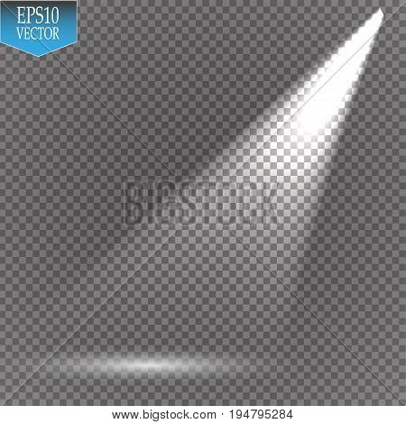 Vector Spotlights. Scene. Light Effects Magic concept