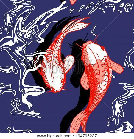 Koi Fish Vector Illustration