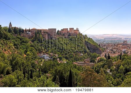Se på Alhambra og Granada, Spanien
