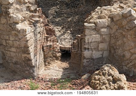 Historical lime kilns in Floersheim (Hesse) from the 18th and 19th century, Germany