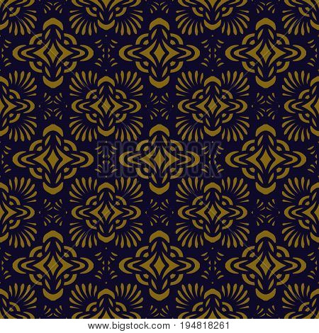Antique Seamless Background Curve Fan Cross Kaleidoscope