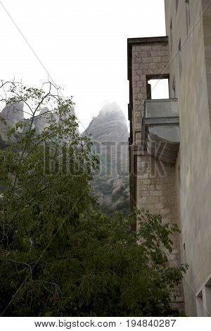 Building on side of Rocky Mountains/Hills in Spain