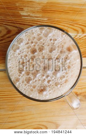 Hot tea with milk or 'Teh Tarik' the Malaysian favorite drink.