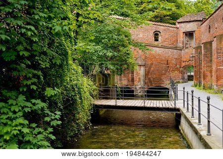 A beautiful place for walking and relaxing in the old town of Memmingen Germany.