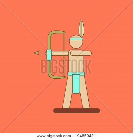 flat icon on stylish background Kids toy Indian