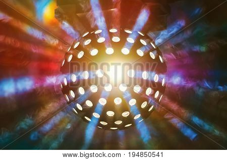 Disco Ball Light in the Nigt Club