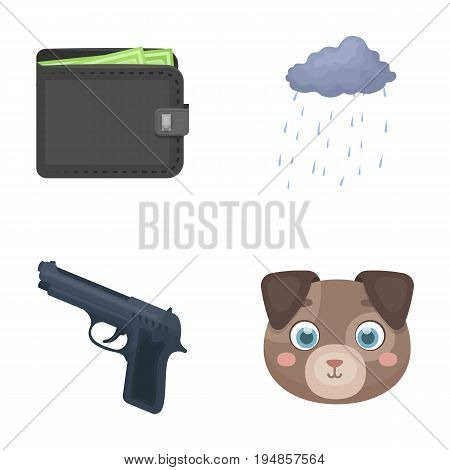 finances, weapon and other  icon in cartoon style.climate, animal icons in set collection.