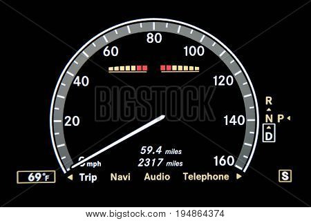Electronic Screen Speedometer with Needle for Modern Cars
