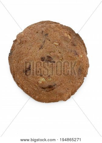 A Whole Cookie on a White Background