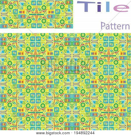 Vector Seamless Black and White Retro 80's Jumble Geometric Line Shapes Hipster Pattern Abstract Background with colors and shapes