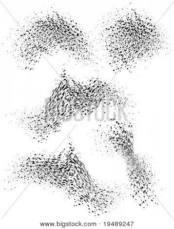 abstracte halftone Golf in zwart-wit