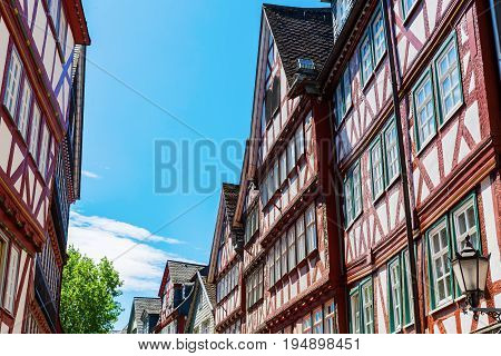 Half-timbered Houses In Herborn, Germany