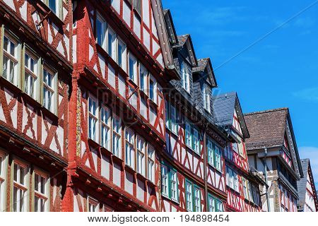 Half-timbered Houses In Herborn, Germany
