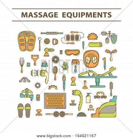 Massage Appliance - Icon Set