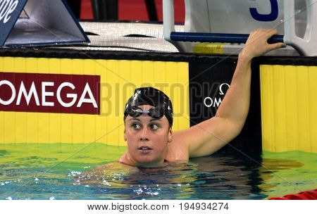 Hong Kong, China - Oct 30, 2016. American Swimmer Hannis Molly (usa) After  The Women Breaststroke 2