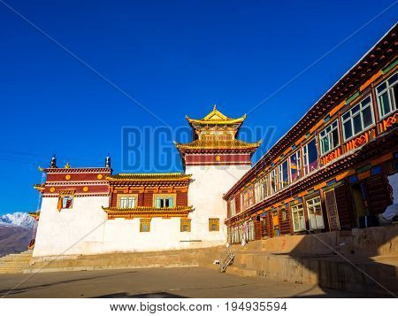 Tibetan Monastery at Dege in Sichuan, China
