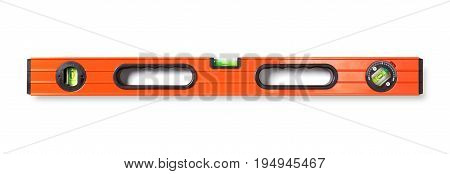 Orange Level Tool Isolated On White Background.