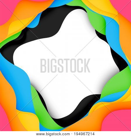3d abstract background with cut shapes, business presentation, flyer template