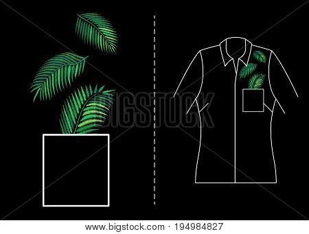 Vector Illustration of Embroidery Pattern for Design, Background. Floral Ornament for Textile. Fancywork Texture Template