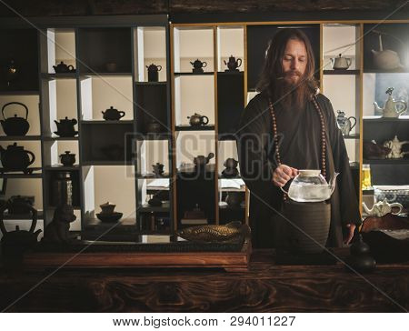 Tea ceremony is perfomed by tea master