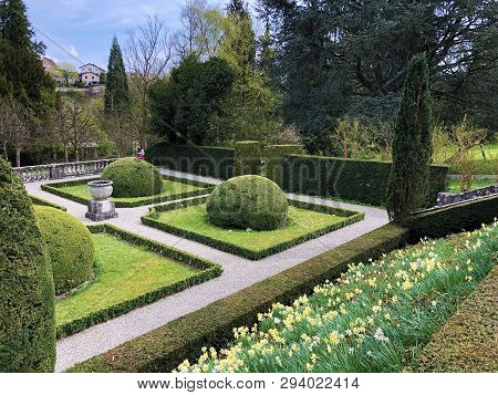 Neo-baroque Terraced Garden Or Neubarocken Terrassengarten (villa Boveri Park Or Parkanlage Der Vill