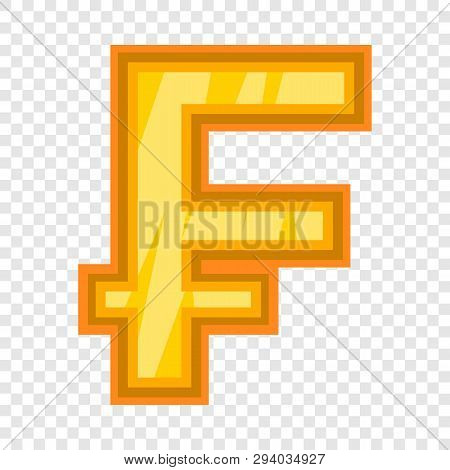 Swiss Frank Icon. Cartoon Illustration Of Frank Vector Icon For Web Design