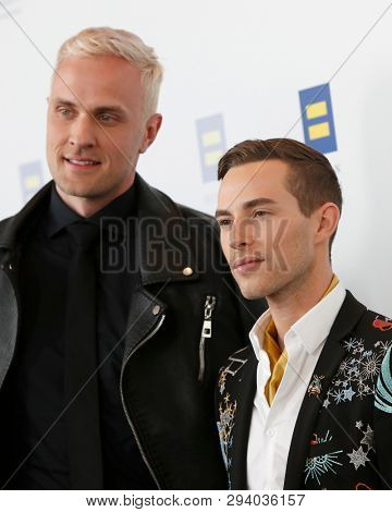 LOS ANGELES - MAR 30:  Jussi-Pekka Kajaala, Adam Rippon at the Human Rights Campaign 2019 Los Angeles Dinner  at the JW Marriott Los Angeles at L.A. LIVE on March 30, 2019 in Los Angeles, CA