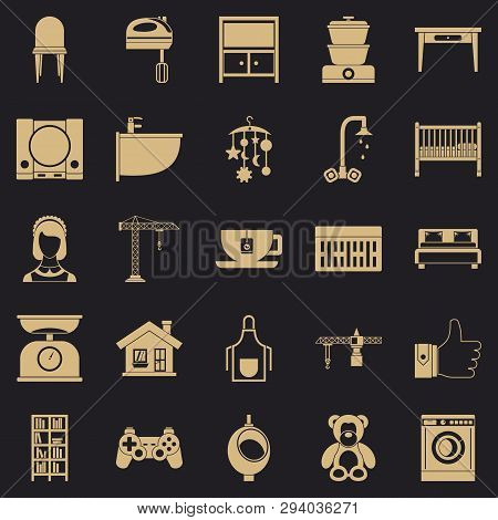 Teahouse Icons Set. Simple Set Of 25 Teahouse Vector Icons For Web For Any Design