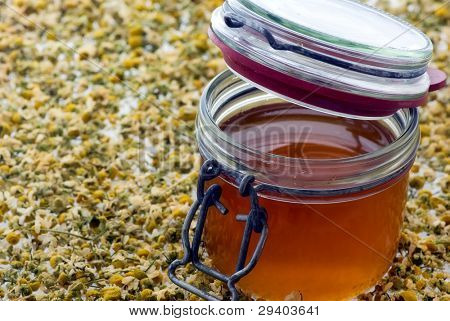 Glas mit Honig