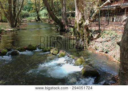 Agios Nikolaos Park Naousa Greece Europe