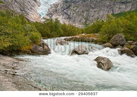 Gletscher-Gebiet