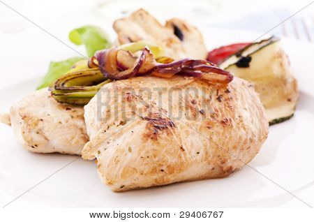 Bistecca di pollo con cipolle