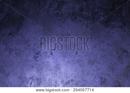 Beautiful Grunge Blue Metalline Hued Wall Texture - Abstract Photo Background