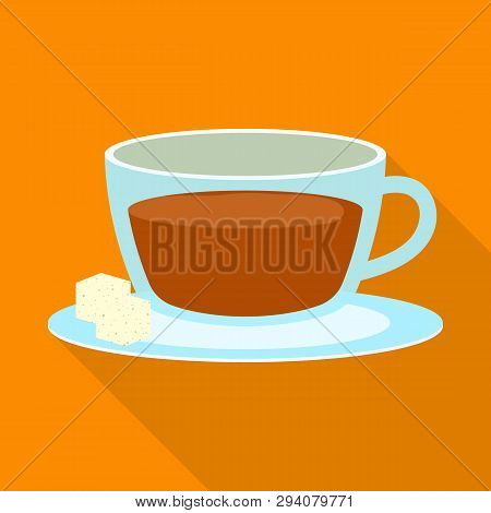 Vector Design Of Cup And Tea Icon. Set Of Cup And Breakfast Stock Symbol For Web.