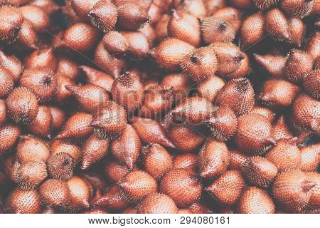 Salacca Wallichiana Is Asia Fruit At Fruit Market