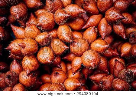 Salacca Wallichiana Is Asia Fruit At Fruit Market