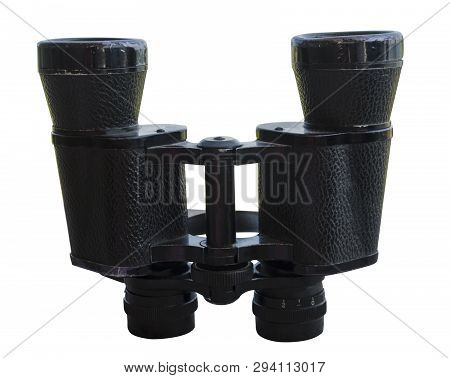 Vintage Black Bilocle Isolated On White Background