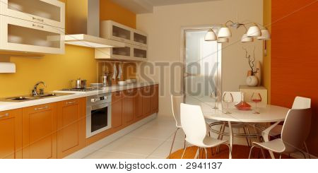 moderne Küche Interieur