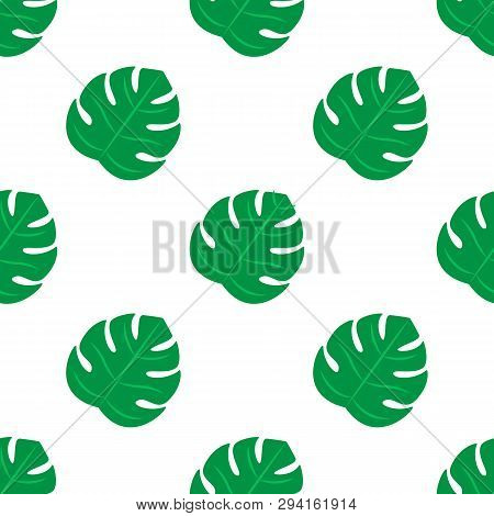 Leaves Pettern Design Vector. Seamless Tropical Leaves Pattern