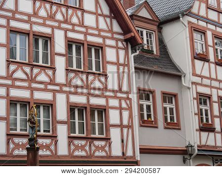 the City and the cathedral of Mainz in germany