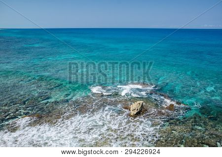 Scenic View From The Caribbean Sea From The Cliffs Of Isla Mujeres