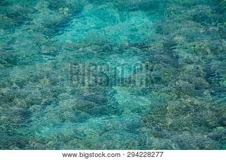 Caribbean Sea Texture From Isla Mujeres, Mexico