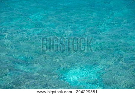 Caribbean Sea Texture From Isla Mujeres, Mexico