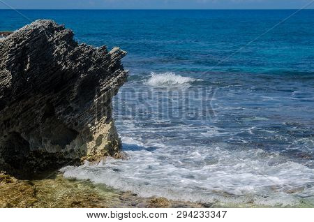 Rocky Cliffs At Isla Mujeres, Cancun, Isla Mujeres
