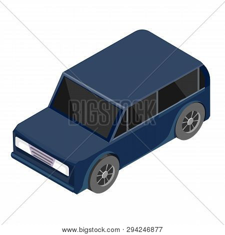 Isometric Car Icon. 3d Vector Illustration Of Crossover Isolated On White Background.
